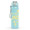 1PC Du Met Ein Hund Geht German Text 750ml Color Plastic Sports Water Bottle Leakproof Flip Straw Lid Suitable for Sports Office Home Use