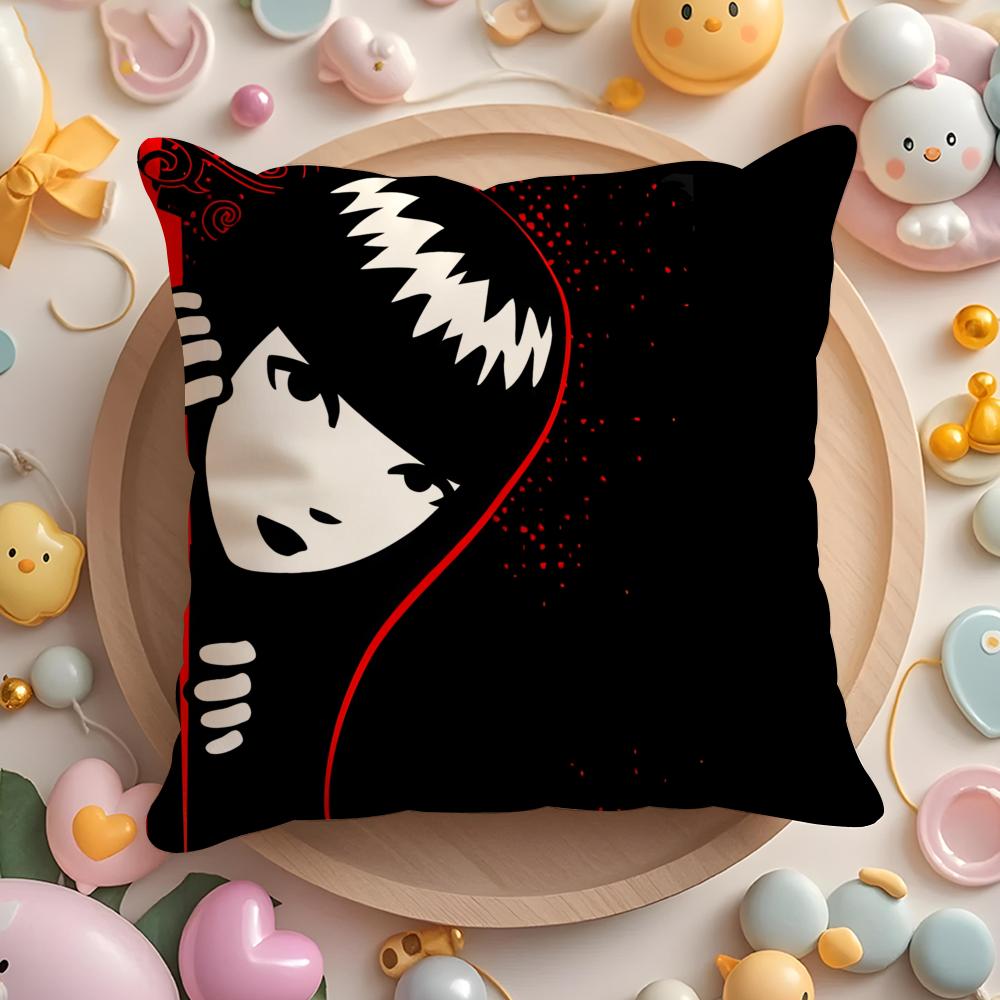

Anime E-Emily the Cool Strang Cushion Cover Home & Car Multi-Scene Pillow Cover - Reversible, Soft & Durable for Daily Use 30X30cm