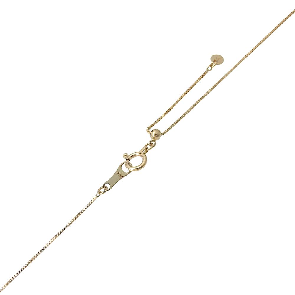CRESCENT VERT Necklace K18 Yellow Gold/diamond 1.54g Women Used