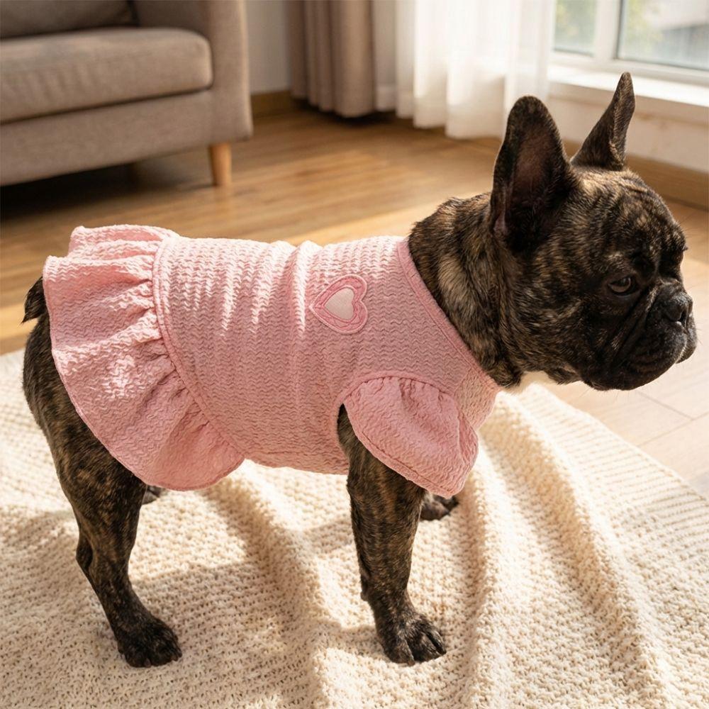 Flying Sleeve Dog Princess Dress Breathable Mesh Princess Apparel Pet Cake Skirt  Daily Wear