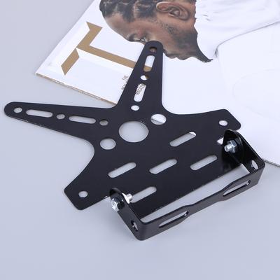 Motorcycle License Plate Holder Aluminum Alloy Motorcycle Rear License Plate Frame for Straddle Bikes Scooters Electric Bikes