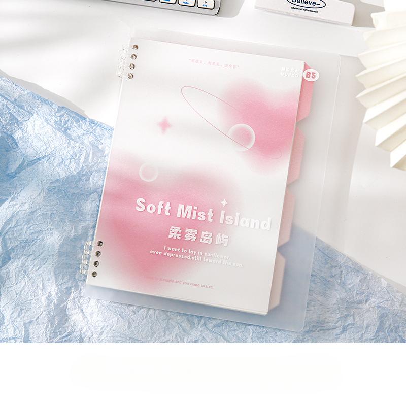 Minimalism Aesthetic Notebook for Student Chic Korean Butterfly Heart Binder Notepad DIY Decor Scrapbook Journal Diary