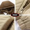 Outono Inverno Casacos Corta-vento Masculinos para Exterior com Capuz Removível Casacos Masculinos Quentes Roupa Exterior Casual Moda Sólida Parkas Jaqueta Masculina Tops