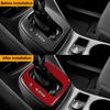 1PC Real Carbon Fiber For Ford Escape 2013 2014 2015 2016 Car Gear Shift Panel Frame Decoration Sticker Car Interior Accessories