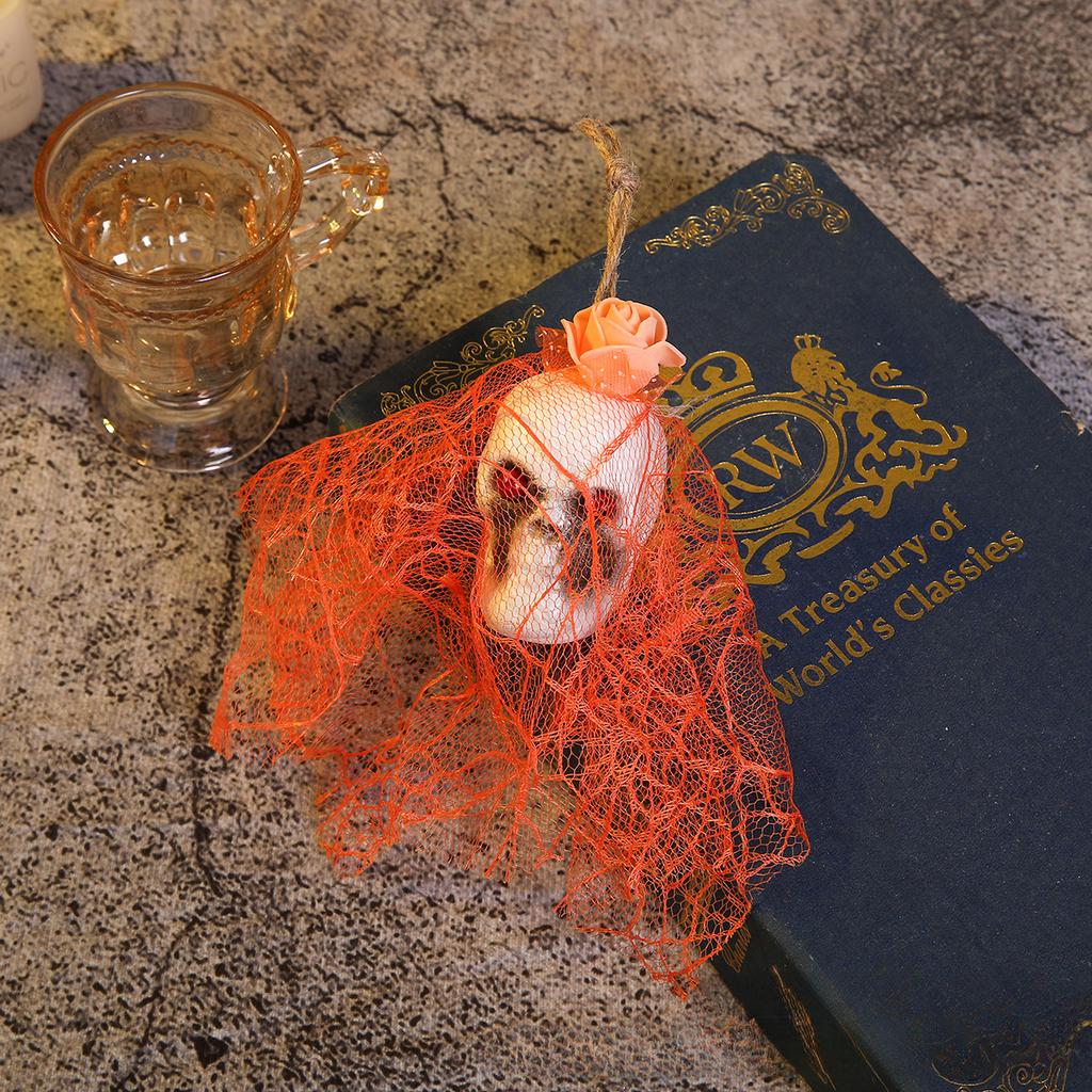 Halloween Decorations, Ghost Brides, Hanging Ghosts, New Styles, Haunted House Escape Room Decorations, Party Horror Decoration Props, Small Skulls