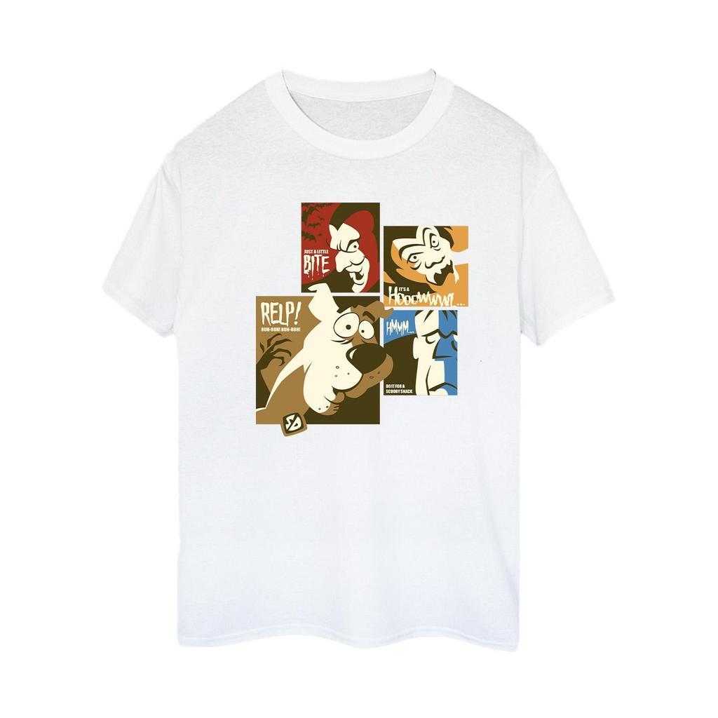 Scooby Doo Dámské bavlněné tričko s čtvercovým vzorem pro chlapce