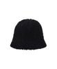 Bajal Va Square Long Label Fleece Tulip Hat Black