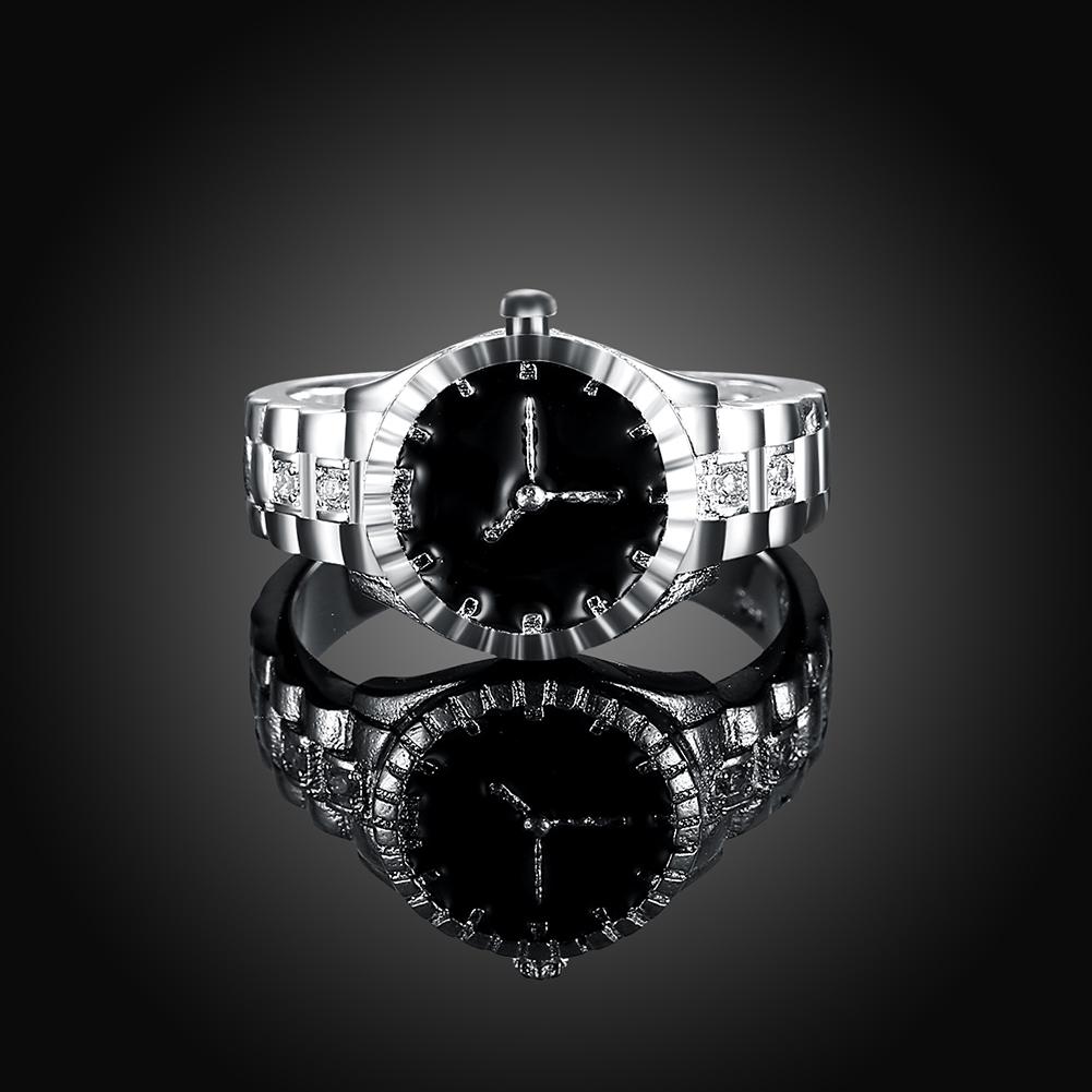 925 Sterling Silver Wedding Jewelry Fashion Watch Ring