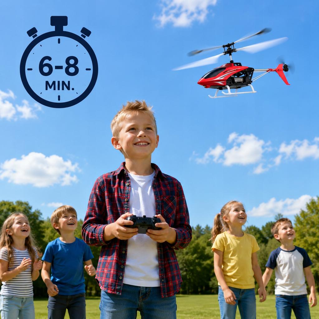 [PACZB] Remote-controlled helicopter red Z3440