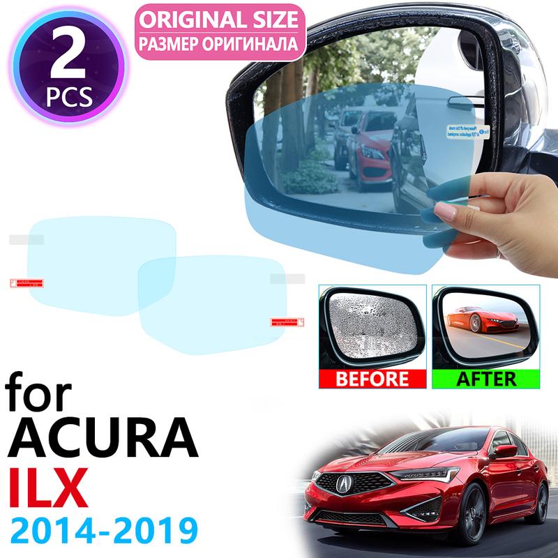 for Acura ILX DE1 DE2 DE3 2013~ Full Cover Rearview Mirror Anti-Fog Rainproof Anti Fog Film Car Accessories 2015 2016 2018