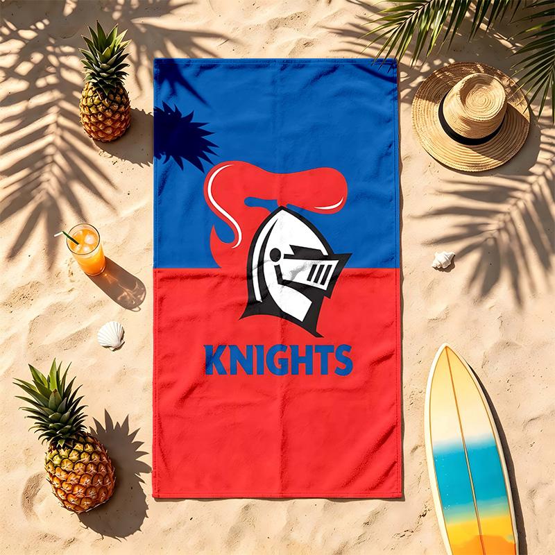 Newcastle Knights (14) Theme Beach Towel Sand Resistant Soft And Comfortable Suitable For The Pool Camping Yoga And Diving A Travel Essential