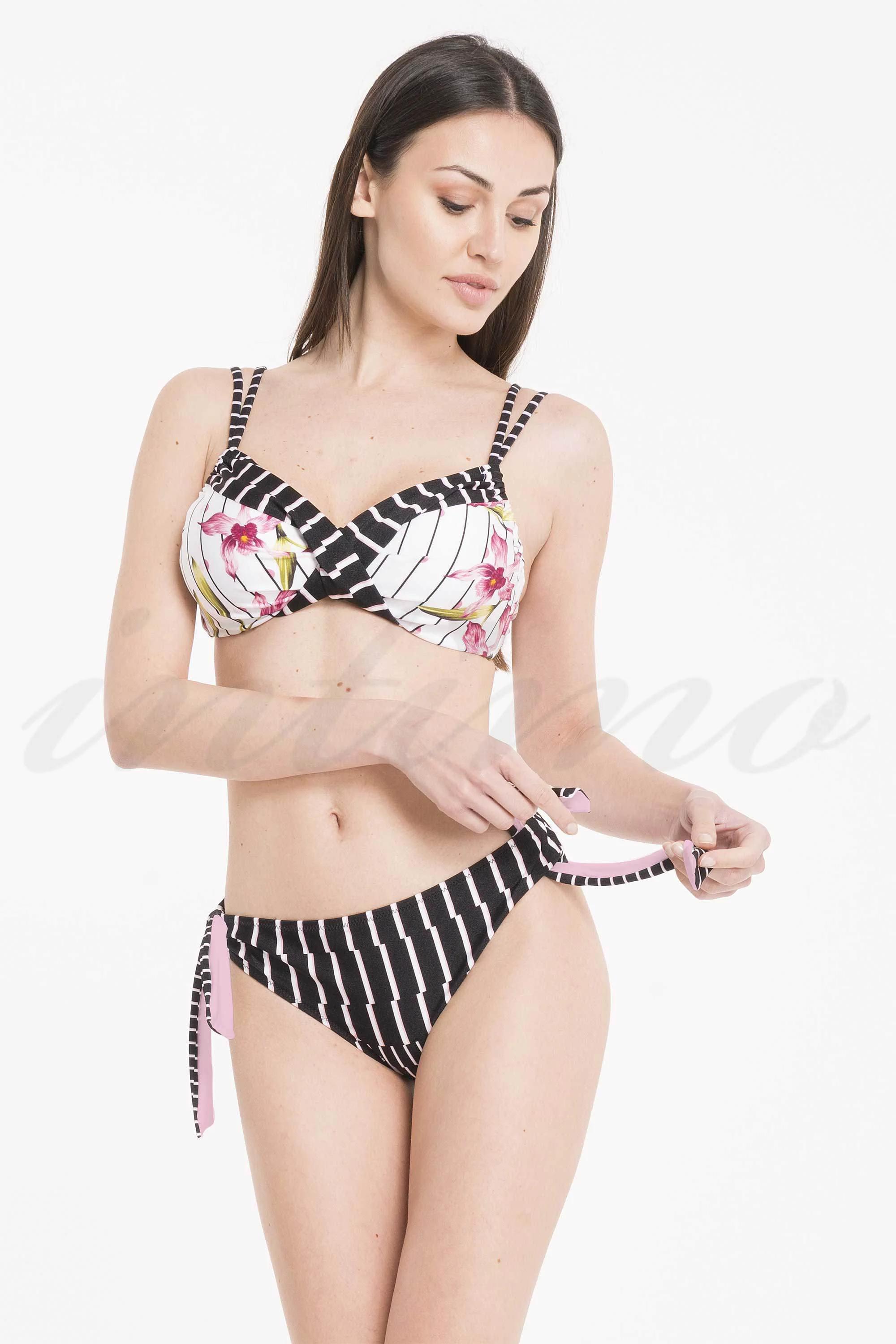 

Купальник з ущільненою чашкою, плавки сліп. (73304) 44C/M різнокольорові кольору