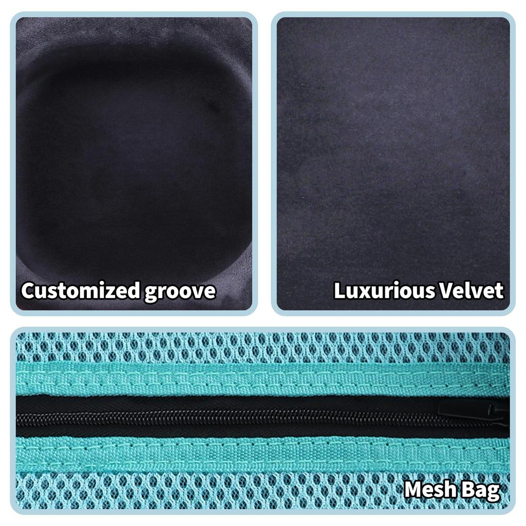 RAZOR SLIM ELEC MUFF Slim Electronic Earmuffs with Storage Case Light [Peyyargo] Walker's (Black + Blue)