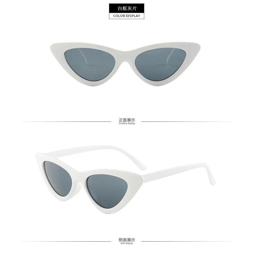 Vintage Cat Eye Sunglasses Women Sexy Retro Small Cat Eye Sun Glasses  Designer Colorful Eyewear For Female