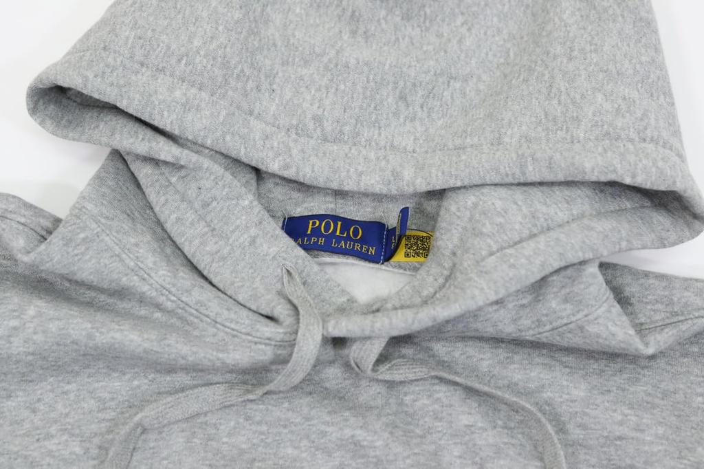 Polo Ralph Lauren Polo Bear Print Pullover Sweatshirt Size Gray Men's Hoodie, L, (Product Number 01020132)