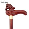 Baston de modă din lemn Dragon Roșu cu o singură articulație, decorativ, pentru cosplay, baston Halloween, măciucă, cârjă, baghetă, crosă, 94cm