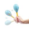 Wooden Colorful Sand Hammer Hand Rings Maraca Educational Children Baby Toy