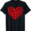 Chinchilla Lover Funny Love Heart Chinchilla Valentine's Day T-Shirt