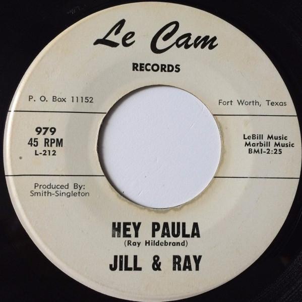

7inch Record JILL & RAY - Hey Paula 979 Le Cam Records 1962 US Rock Used