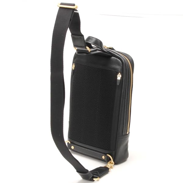 Takeo Kikuchi Manchester Leather One-Shoulder Bag No. 705961 Black