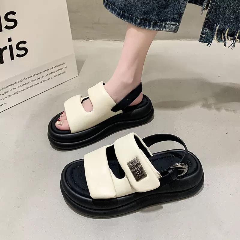 2024 Women's Velcro Thick Sole Sport Sandals - Lightweight, Soft, and Comfortable for Summer Outdoor and Beach Activities.