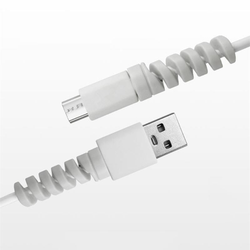 30x Spirals Cable Protector Cable Protective Sleeve Charging Cable Saver Sleeve