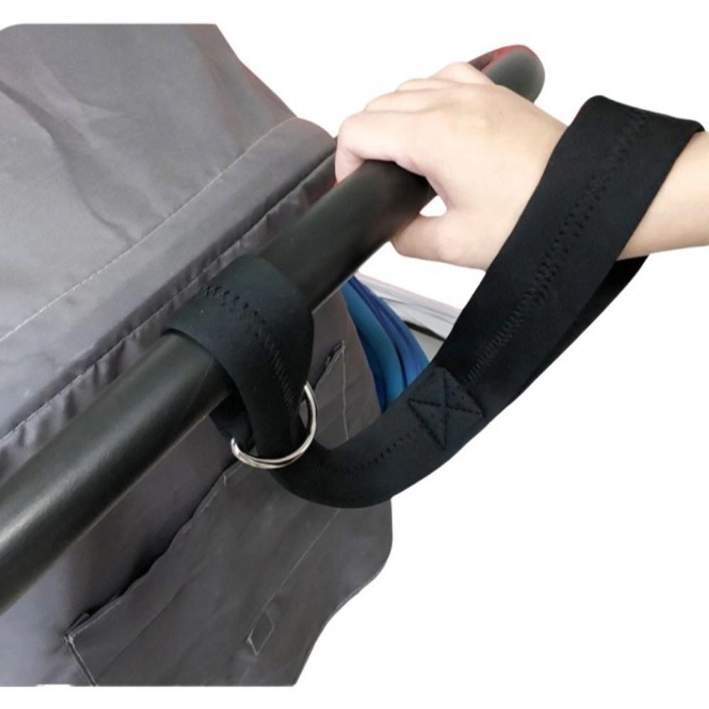 Curele Negre pentru Cărucior de Bebeluș cu Mâner Moale Căptușit, Brățară Antiderapantă pentru Încheietură, Accesoriu de Siguranță