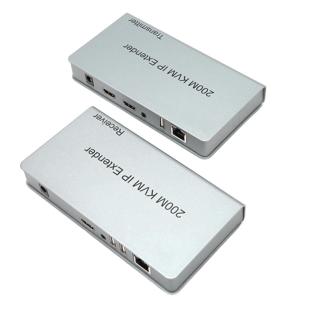 200m KVM IP Extender RJ45 HD Multimedia Interface KVM Over IP Extender with Wide IR TCP IPm By UTP