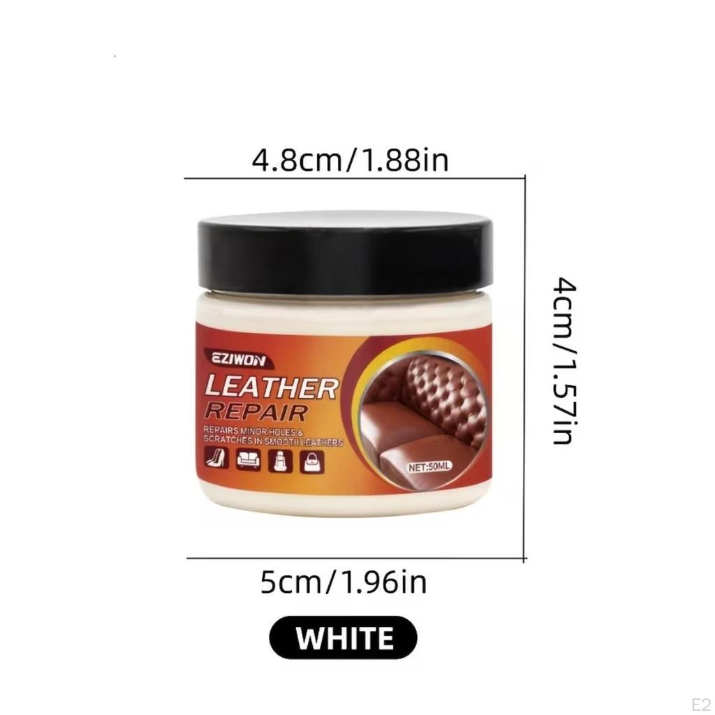 White Leather Mending Paste 50 Ml Hide Maintenance WipeClean |