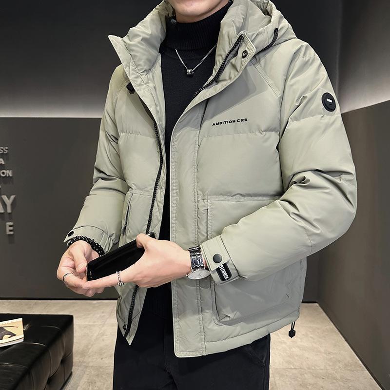 Outdoor Mountain Tide Brand Hooded Down Jacket Can Be Opened Twice To Keep Warm and Thickened Bread Jacket Men