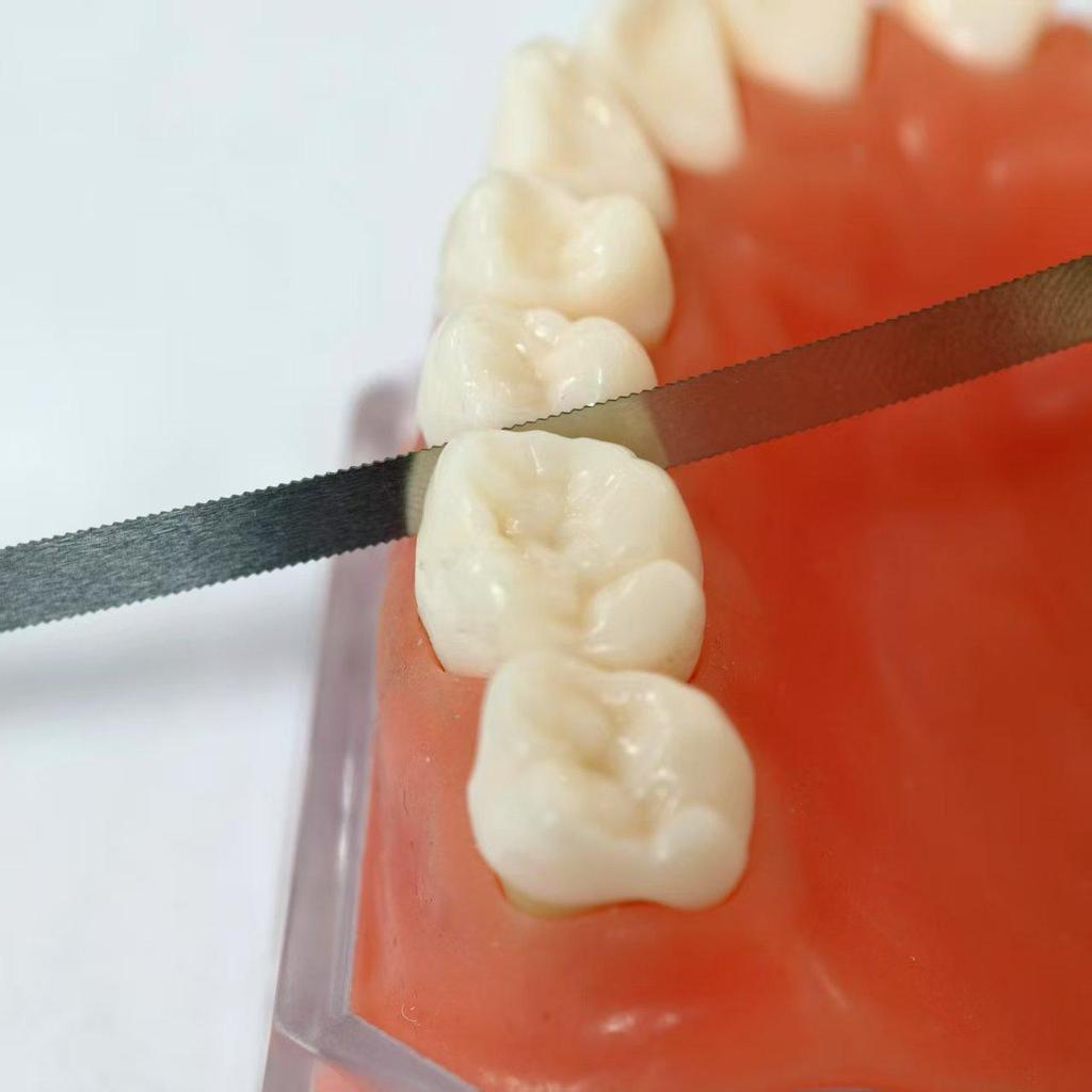 5 Stück oder 10 Stück Dental Metall Polierstab Polier-Schleifstreifen mit Verzahnung Ganzer Streifen Gezahnte Kante 4mm Zahnaufhellungsmaterialien
