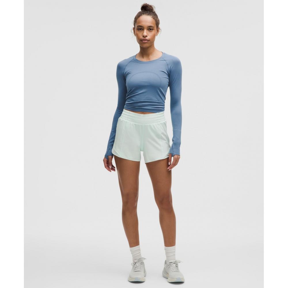 Lululemon Hotty Hot High Rise Lined Short 4  Mint Breeze