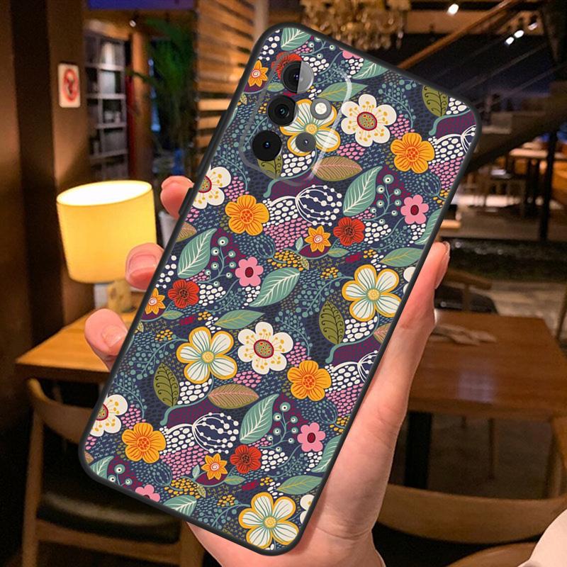 Floral Charm Secret Garden Case For Samsung A12 A22 A32 A42 A52 A72 A14 A24 A34 A54 A50 A51 A71 A13 A33 A53 Cover Shell