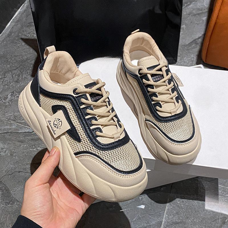 

Маленькие белые туфли Женские летние новые Инс Студентки Досуг Спорт Универсальные кеды Через сетку 40 чёрный