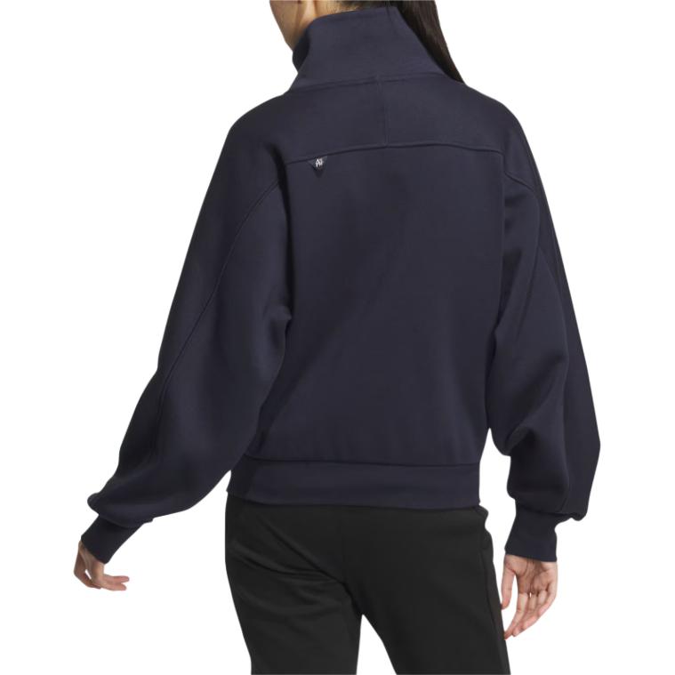 adidas Small Logo Series Fleece Jacket Women Jacket Legendary-Ink-Blue JJ3567
