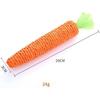 2Pcs Carrot Shapes Cat Rope Toys with Sounding Parcels Interactive Cat Toys for Indoor Cats and Kittens for Biting Chewing