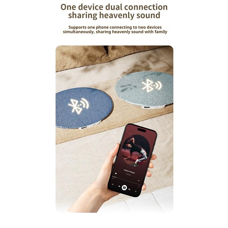 Bluetooth 6.0 Kissenlautsprecher zum Schlafen, Kabelloser MP3-Musikplayer zum Schlafen, Ultradünne Geräuschmaschine unter dem Kissen
