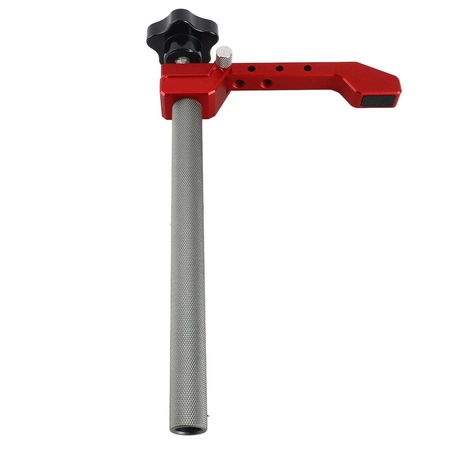 

19 мм Струбцина для отверстия для собаки и 2 верстачных упора Алюминиевый сплав Регулируемая столярная прижимная струбцина