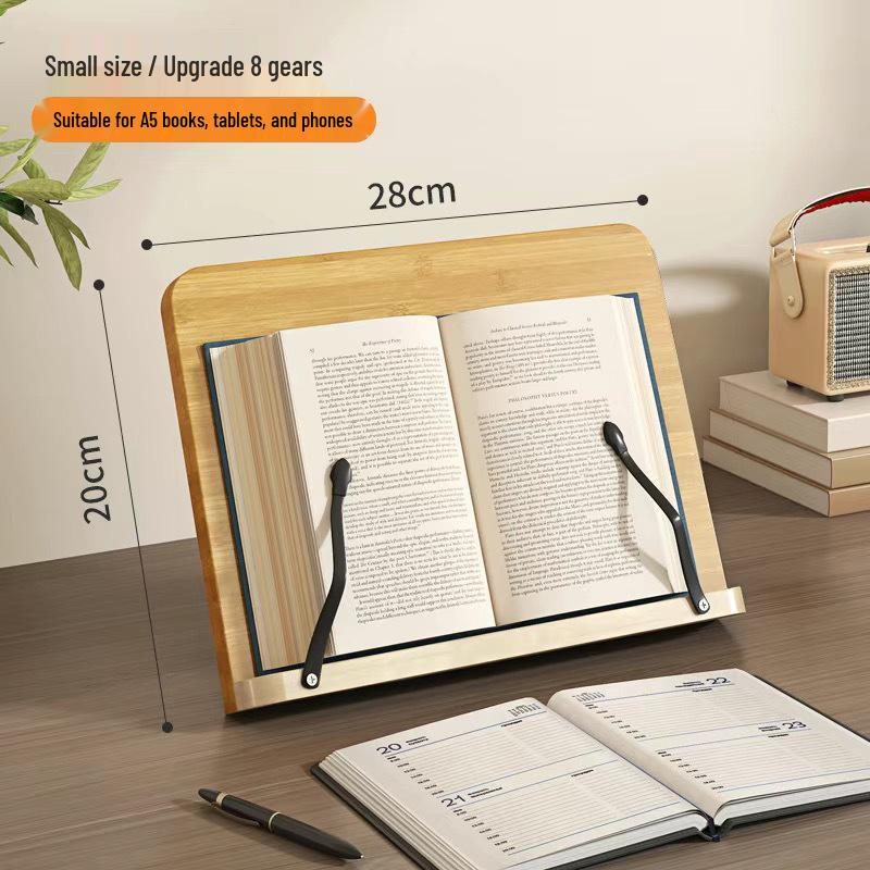 Bamboo Multifunctional Book Stand for Reading, Calligraphy, and Sutra Recitation