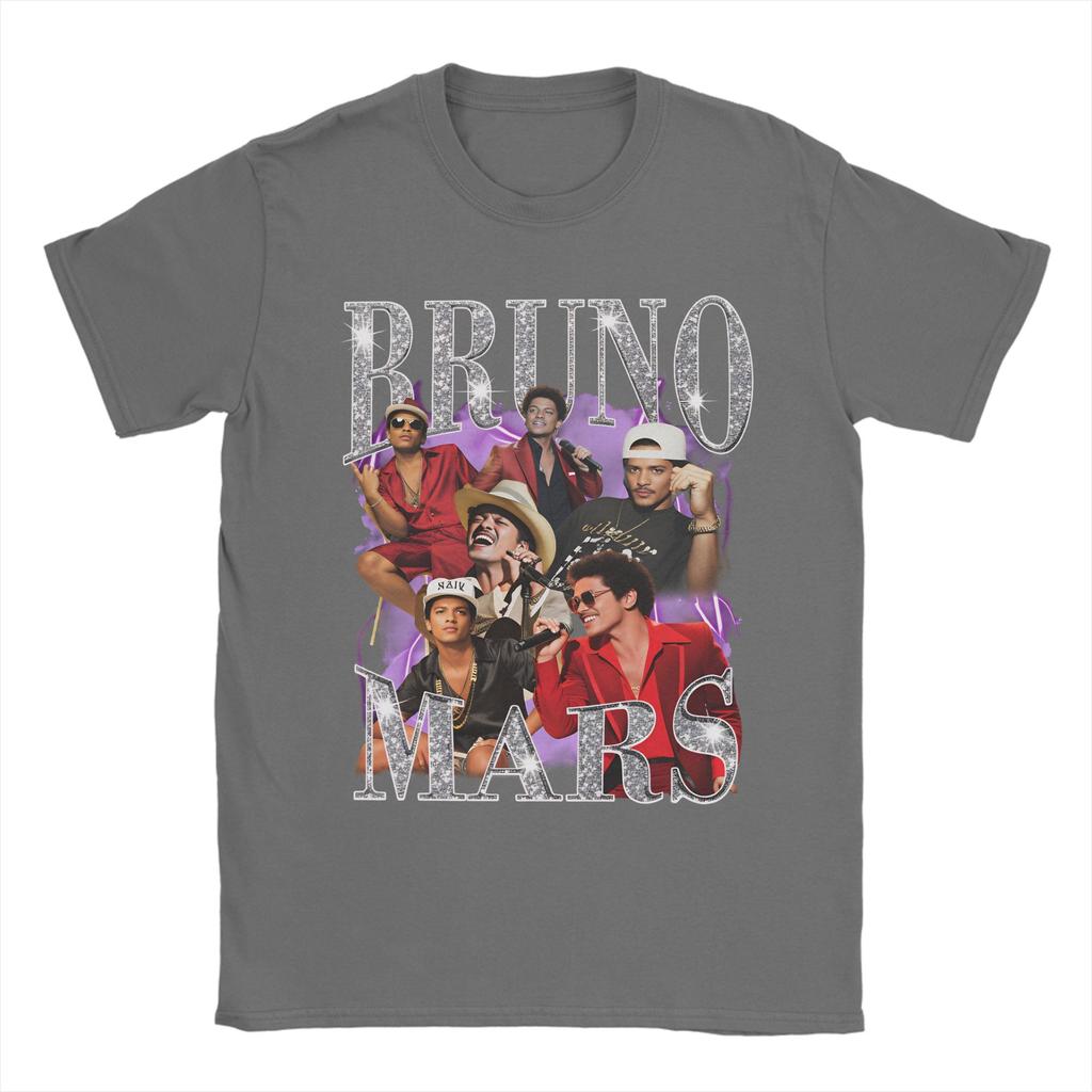 Bruno Mars Vintage Tričko Plážové Hippie Trička Pánské 100% Bavlna Kulatý Výstřih Velké Velikosti 5XL Oblečení Krátký Rukáv Vintage Topy