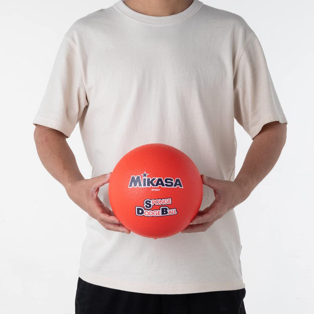 MIKASA Sponge 66cm Toddlers to Elementary R Dodgeball, (For Schoolers), 210g, Red, STD-21
