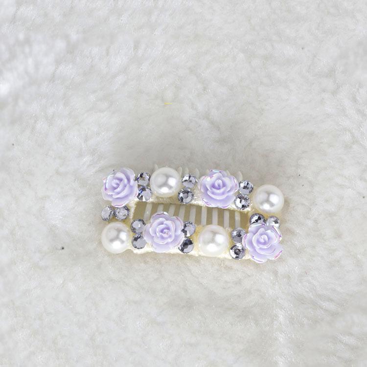 Dream Princess Rhinestone Hair Clip for Yorkshire Terrier & Maltese Puppies - Shiny Pet Accessory