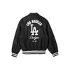 New Era MLB SS24 Jaqueta de Manga Longa com Zíper e Logo nas Costas Los Angeles Dodgers Unissex Preto 14179180