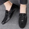Fashion Men Genuine Leather Shoes High Quality Driving Footwear Casual Flats for Party Wedding Moccasins Leisure Walk Man Business Shoes
