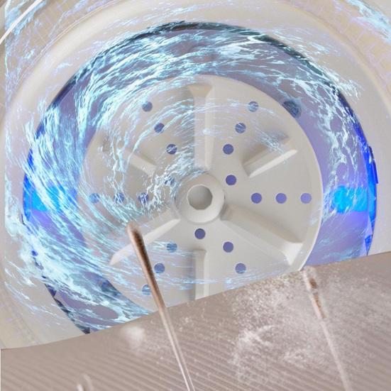 Mini Mașină de Spălat 2L Fără Fir Curățător Lenjerie Intimă Funcționare Silențioasă Mașină de Spălat Portabilă pentru Călătorii Camping Apartament