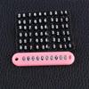Portable Ornament Phone Number Key Ring Anti-lost Key Chain Key Pendant Phone Number Plate Card