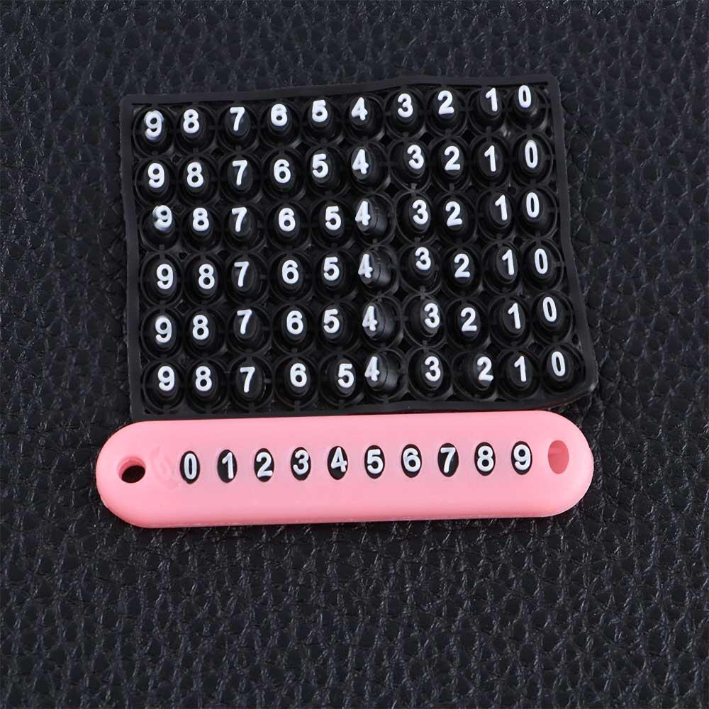 Portable Ornament Phone Number Key Ring Anti-lost Key Chain Key Pendant Phone Number Plate Card