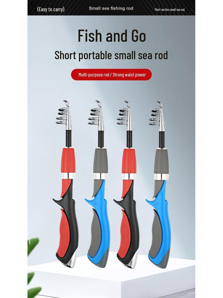 Cross-Border Fiberglass Mini Sea Casting Rod for Shore & Raft Fishing