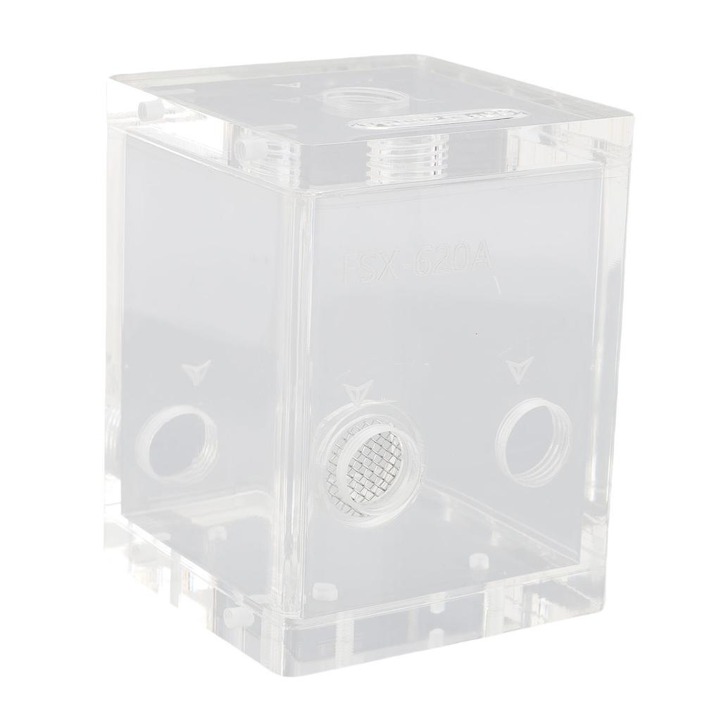 Computer Water Tank Cooler 80mm 150ml Acrylic G1 4x4 Water Cooling Reservoir with Filter for Computer Cooling System