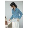 Frühlings- und Herbst-Denim-Hemd-Design Retro Neu Locker Langarm Lässig Vielseitige Oberteile Hemd